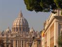 Entering the Vatican and approaching St.Peters Basilica.